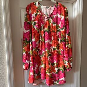 Show Me Your MuMu Lightning Bird Floral Tunic Plus